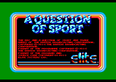 Question of Sport , A